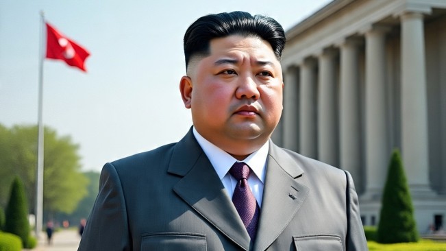 Pemimpin tertinggi Korea Utara Kim Jong Un. (Meta AI)